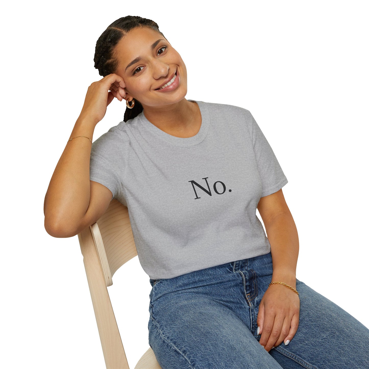 Funny Fall Unisex T-Shirt 'no is a full sentence'