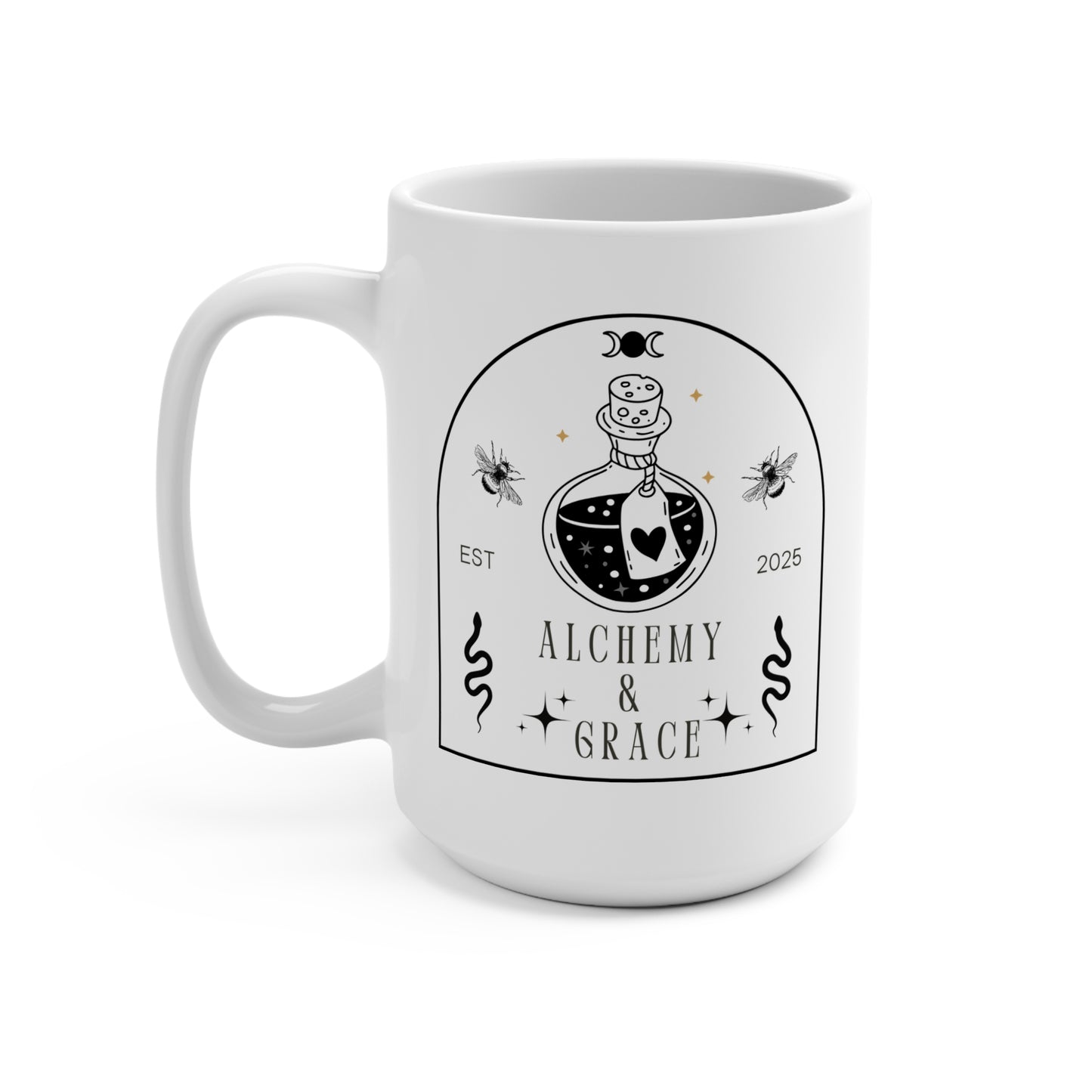 Mug 15oz - Alchemy and Grace Inspirational Coffee Mug for Healing and Growth