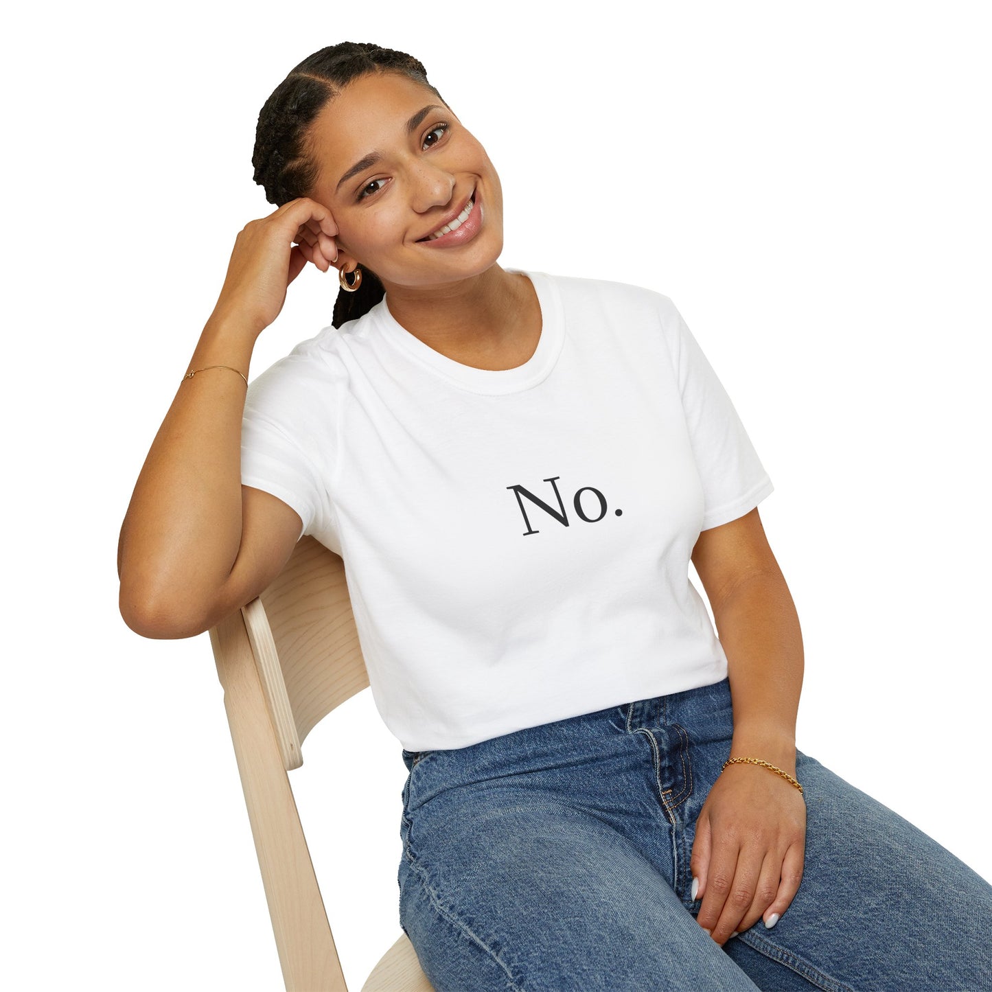 Funny Fall Unisex T-Shirt 'no is a full sentence'