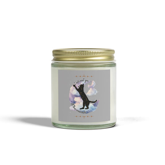Coconut Apricot Scented Candle - Black Cat Design (4oz & 9oz)